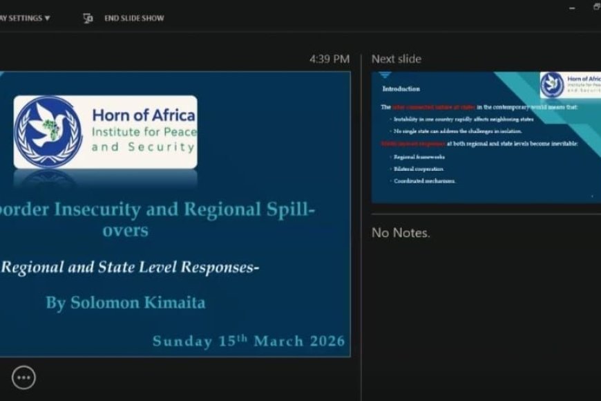 Experts Call for Stronger Regional Cooperation to Address Cross-Border Insecurity in the Horn of Africa