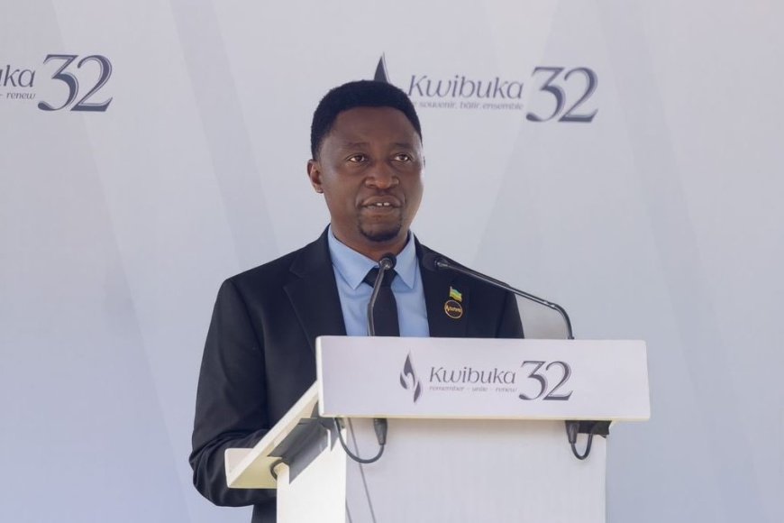 Senator Habineza Urges Vigilance Against Divisive Ideologies at Kwibuka32 Closing Ceremony