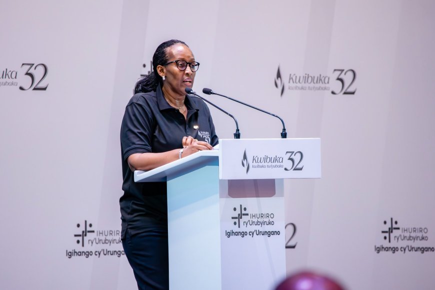 First Lady Warns Youth Against Genocide Ideology At National Forum