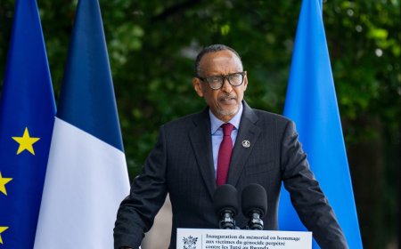 Kagame Commends Macron’s ‘Courage’ as Genocide against Tutsi Memorial Unveiled in Paris