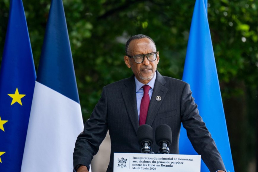 Kagame Commends Macron’s ‘Courage’ as Genocide against Tutsi Memorial Unveiled in Paris
