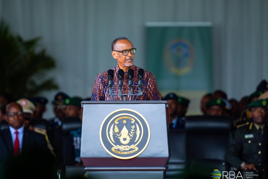 Kagame Officiates As 108 Senior Security Officers Graduate RDF Command College