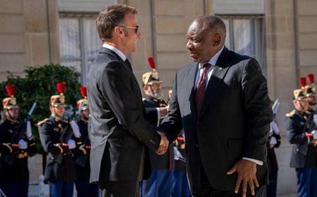 Macron Welcomes Ramaphosa For Three-Day Visit