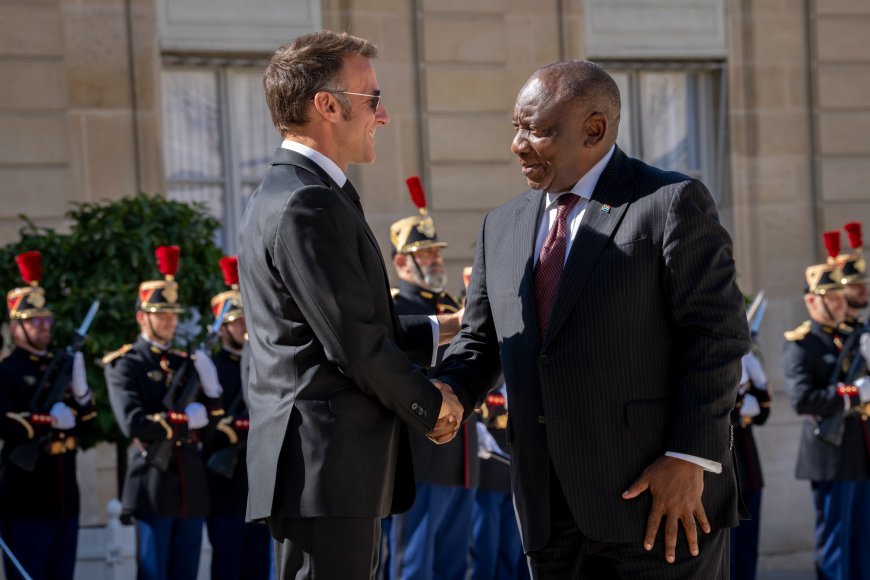 Macron Welcomes Ramaphosa For Three-Day Visit
