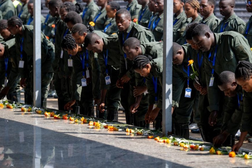 771 Indangamirwa Youth Visit Kiziguro Genocide Memorial in Gatsibo